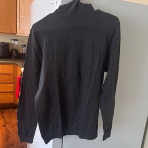 Grey Turtleneck Sweater